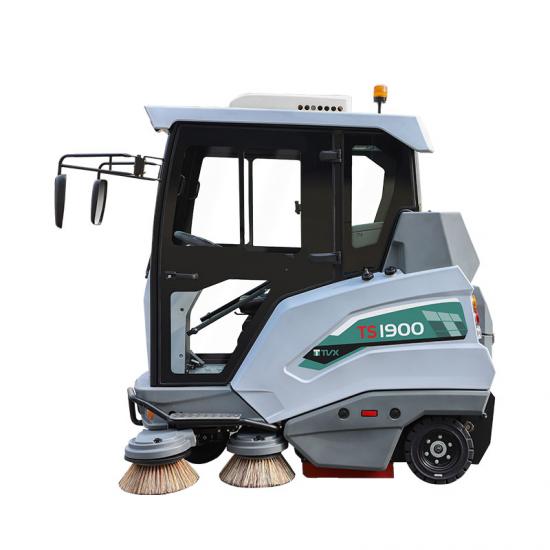 outdoor industrial floor sweeper machine cleaner